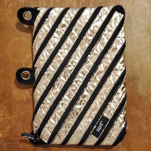 NEW Zipit Metallic makeup / travel bag / pencil case NEW